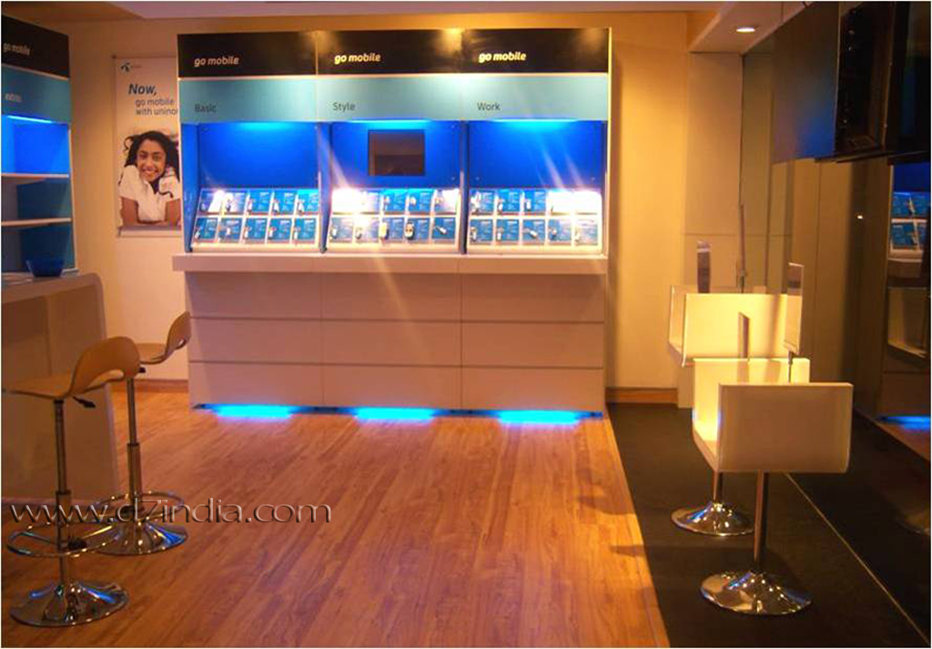 stylised company store uninor showroom view2