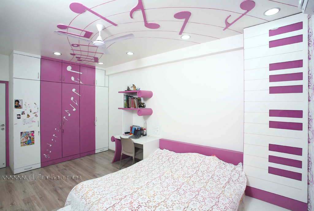 contemporary bungalow rajen daswani music bedroom