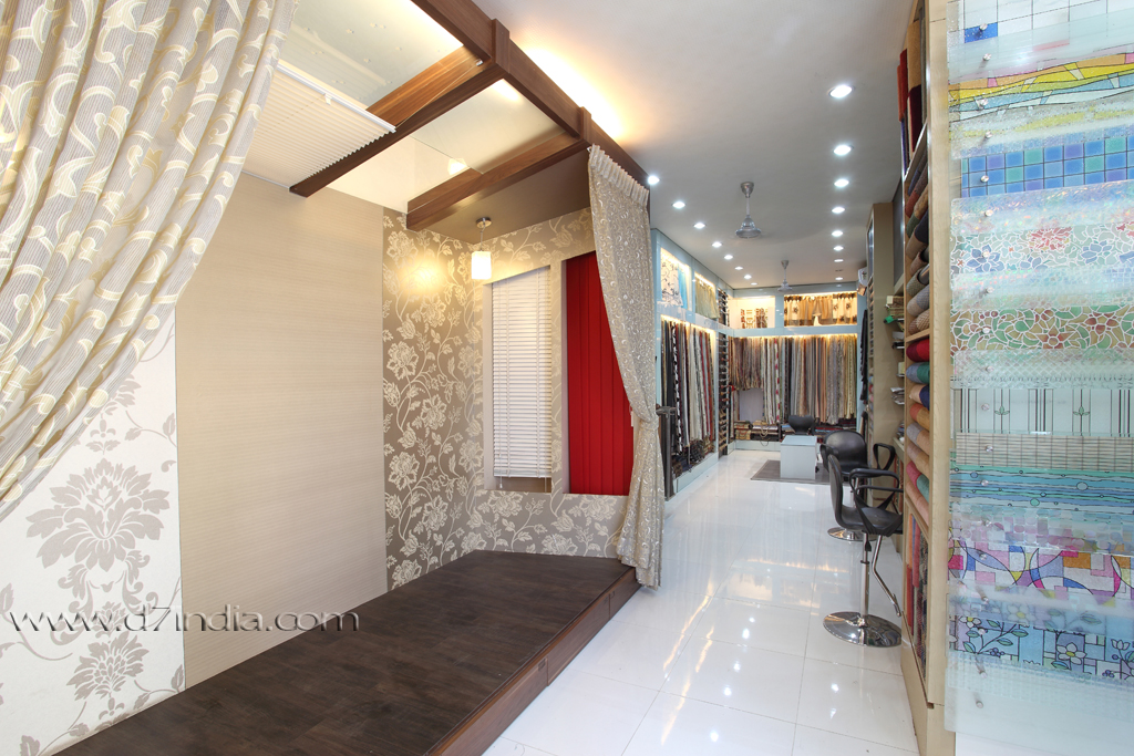 elegantly white shop view