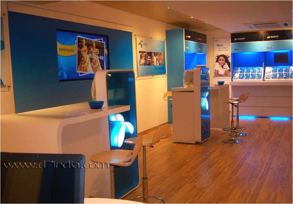stylised company store uninor showroom view3