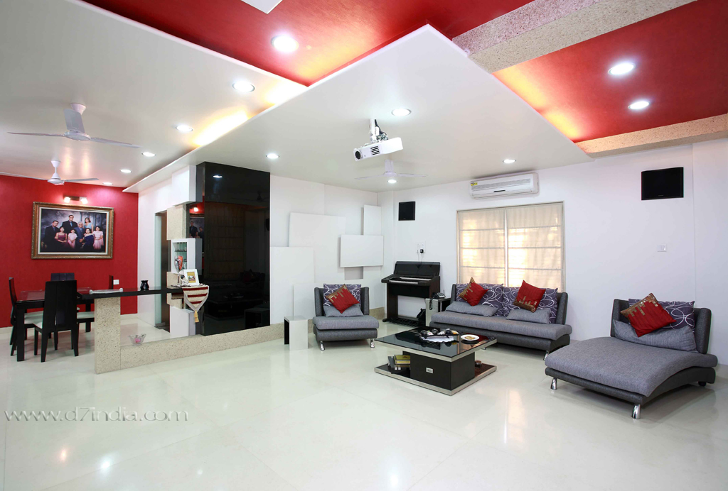 contemporary bungalow rajen daswani hall sideview